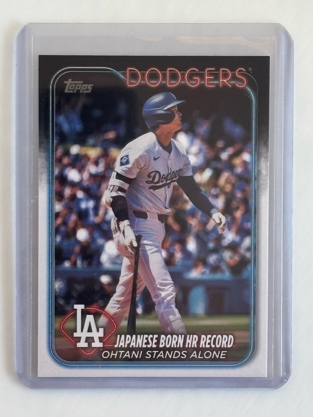 Shohei Ohtani 2024 Topps Update Japanese-Born HR Record #US123 Dodgers
